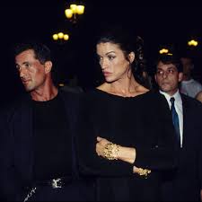 Sylvester Stallone with his ex-girlfriend Janice