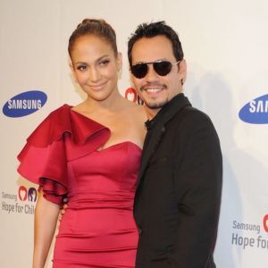 Marc Anthony with his ex-wife Jennifer