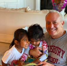 Joel Schiffman with his daughters