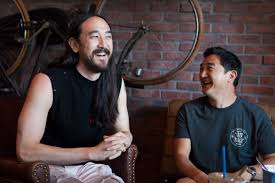 Steve Aoki with his brother Kevin