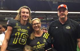 Trevor Lawrence with his parents