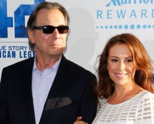 Alyssa Milano with her father