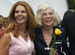 Maria Shriver with her mother
