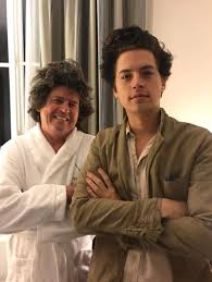 Cole Sprouse with his father