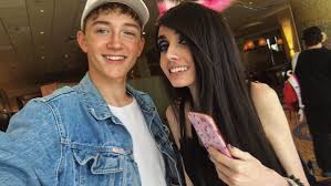 Eugenia Cooney with her brother