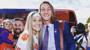 Trevor Lawrence with his sister
