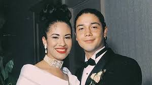 Selena Quintanilla with her husband