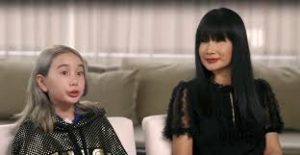 Lil Tay with her mother