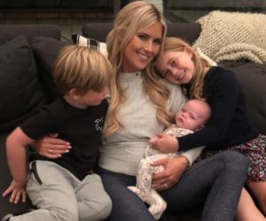 Christina Anstead with her kids