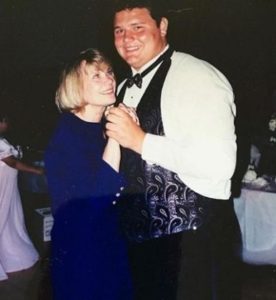 Robert Oberst with his mother