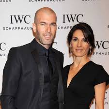 Véronique Zidane with her husband