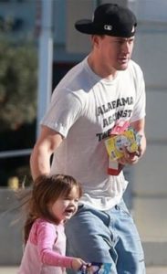 Channing Tatum with his daughter