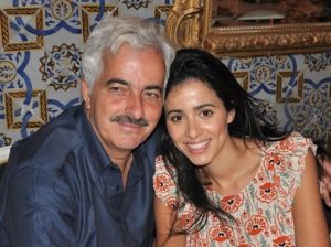 Lina Lazaar with her father