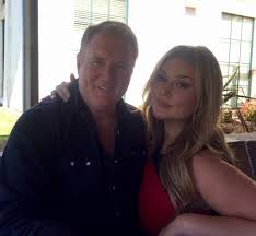 Hunter McGrady with her father