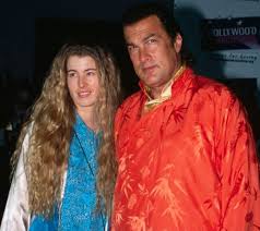 Steven Seagal with his ex-wife Adrienne