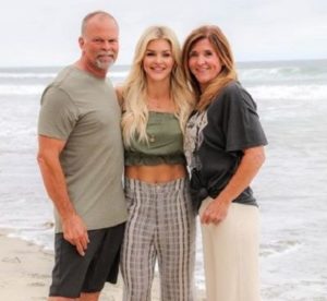 Brooke Ence with her parents