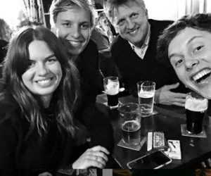George Ezra with her family
