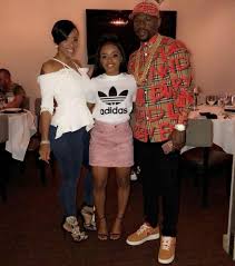 Iyanna Mayweather with her parents