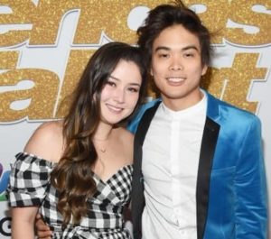 Shin Lim with his wife