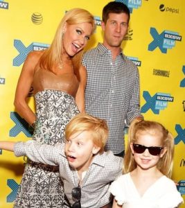 Paul Bernon with his ex-wife & children