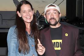 Kevin Smith with his wife