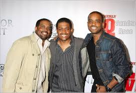 Larenz Tate with her brothers