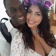 Jessica Milagros with her husband