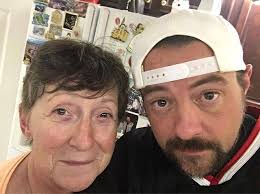 Kevin Smith with his mother