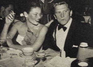 Kirk Douglas with his ex-girlfriend Gene