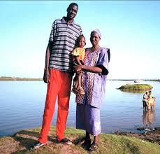 Bol Bol with his parents