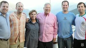Robert Kraft with his late wife & sons