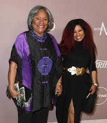 Chaka Khan with her mother