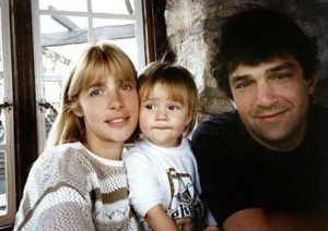 Anastasia Shubskaya with her parents