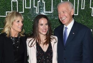 Ashley Biden with her parents
