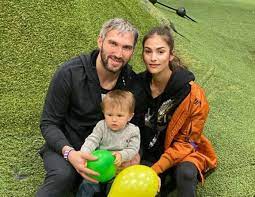 Anastasia Shubskaya with her husband & kids