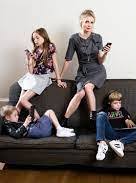 Charlotte Edwardes with her children