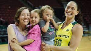 Sue Bird with her sister