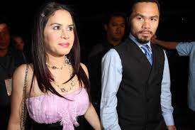 Manny Pacquiao with his wife Jinkee