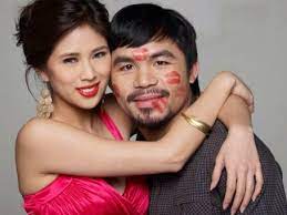 Manny Pacquiao with his ex-girlfriend Krista