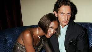 Naomi Campbell with her ex-boyfriend Luca