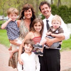Michael Ketterer with his wife & children
