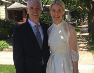 Sean Newman with his wife