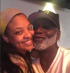 Peter Thomas with his girlfriend Sina