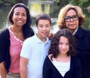 Suzanne Kay with her children