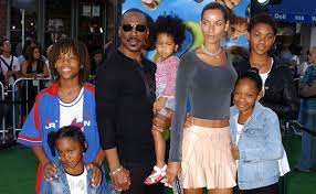 Nicole Mitchell Murphy with her ex-husband Eddie & children