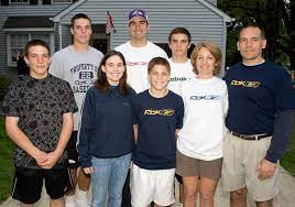 Joe Flacco with his family