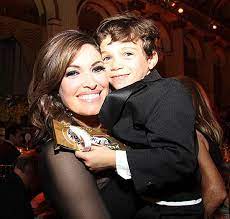 Kimberly Guilfoyle with her son