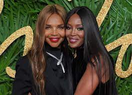 Naomi Campbell with her mother