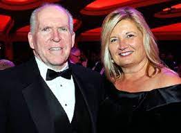 Kathy Brennan with her husband