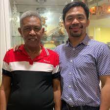 Manny Pacquiao with his father